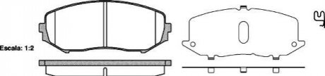 P13253.02 WOKING Гальмівні колодки пер. Suzuki Grand Vitara 05-15 (tociko)