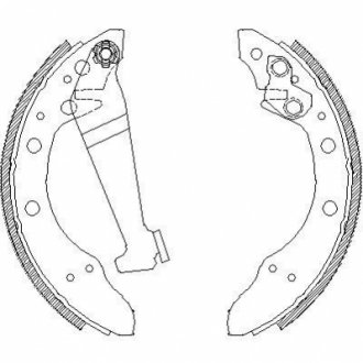 Z4046.00 WOKING Колодки тормозные барабанные задние Skoda Fabia (99>), (07>), (14>) / VW POLO (02>), (09>), (14>) (Z4046.00) WOKING