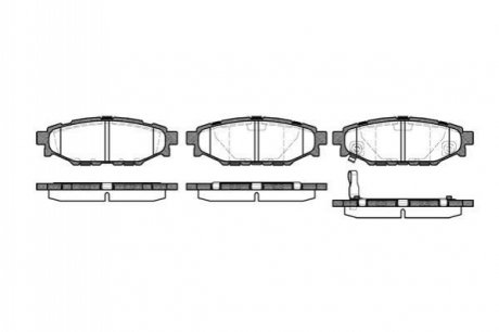 P10363.01 WOKING Колодки тормозные дисковые задние Subaru Forester (sh) 2.0 08-,Subaru Forester (sh) 2.5 08- (P10363.01) WOKING