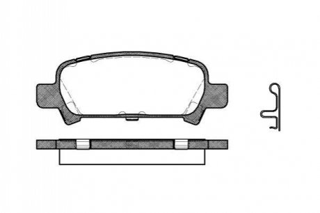 P6293.02 WOKING Колодки тормозные дисковые задние Subaru Forester (sg) 2.0 02-,Subaru Forester (sg) 2.5 02- (P6293.02) WOKING