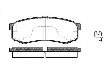 P5133.04 WOKING Гальмівні колодки зад. Toyota Land Cruiser 84-