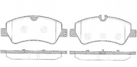 P14213.00 WOKING Колодки тормозные дисковые задние Ford Tourneo custom 2.2 12-,Ford Transit custom 2.2 12- (P14213.00) WOKING