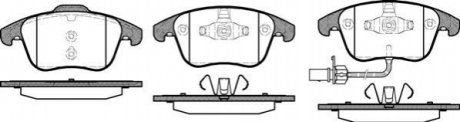 P13193.11 WOKING Колодки тормозные дисковые передние Audi A4 1.8 07-15,Audi A4 2.0 07-15,Audi A4 2.7 07-15 (P13193.11) WOKING