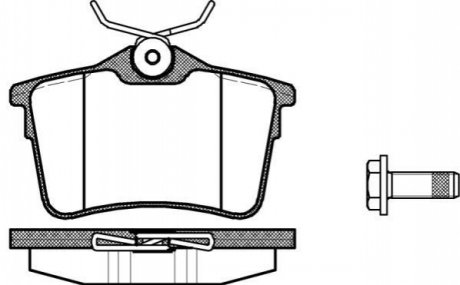 P12823.00 WOKING Колодки тормозные дисковые задние Citroen Berlingo 1.6 08-,Citroen Berlingo Electric 08- (P12823.00) WOKING