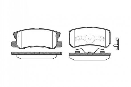 P9033.02 WOKING Колодки тормозные дисковые задние Citroen C4 aircross 1.6 10-,Citroen C4 aircross 1.8 10- (P9033.02) WOKING