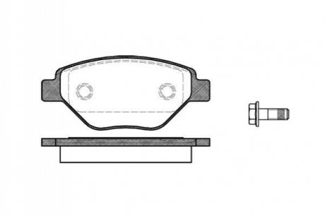 P8773.00 WOKING Колодки тормозные дисковые передние Renault Megane ii 1.4 02-11,Renault Megane ii 1.4 03- (P8773.00) WOKING