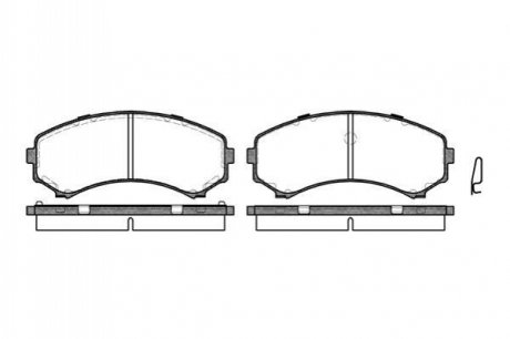 P2963.00 WOKING Колодки тормозные дисковые передние Mitsubishi Grandis 2.0 03-,Mitsubishi Grandis 2.4 03- (P2963.00) WOKING