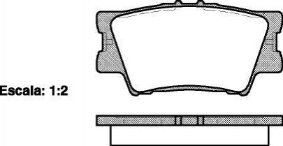 P13313.00 WOKING Колодки тормозные дисковые задние Lexus Es (acv40_, gsv40_) 3.5 06-12,Lexus Es (asv60_ (P13313.00) WOKING
