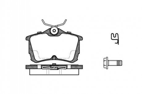 P7953.02 WOKING Колодки тормозные дисковые задние Honda Accord vii 2.0 03-12,Honda Accord vii 2.2 03-12 (P7953.02) WOKING