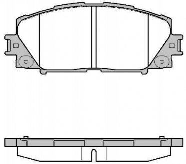 P13243.10 WOKING Колодки тормозные дисковые передние Lexus Ct (zwa10_) 1.8 10-,Toyota Prius 1.8 09- (P13243.10) WOKING