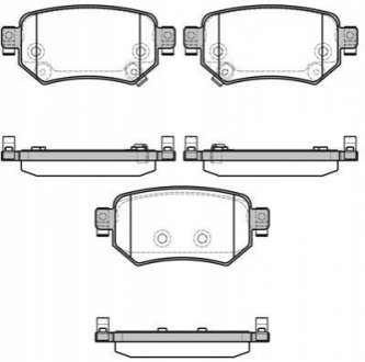 P17823.02 WOKING Колодки тормозные дисковые задние Mazda 6 2.0 12-,Mazda 6 2.2 12-,Mazda 6 2.5 12- (P17823.02) WOKING