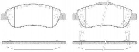 P13893.02 WOKING Колодки тормозные дисковые передние Honda Cr-v iii 2.0 06-,Honda Cr-v iii 2.2 06- (P13893.02) WOKING