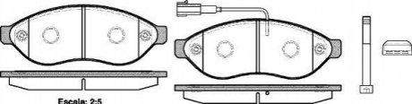 P13373.01 WOKING Колодки тормозные дисковые передние Citroen Jumper 2.2 06-,Citroen Jumper 3.0 06- (P13373.01) WOKING
