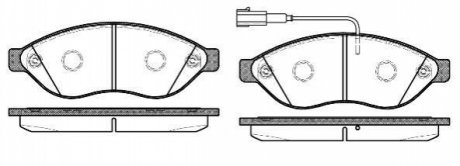 P13373.12 WOKING Колодки тормозные дисковые передние Citroen Jumper 2.2 06-,Citroen Jumper 3.0 06- (P13373.12) WOKING