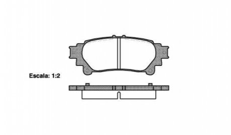 P12953.00 WOKING Гальмівні колодки зад. Lexus RX 08-15/Toyota Prius 09- (akebono)