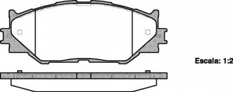 P13013.00 WOKING Колодки тормозные дисковые передние Lexus Is c (gse2_) 2.5 09-,Lexus Is ii (gse2_ (P13013.00) WOKING