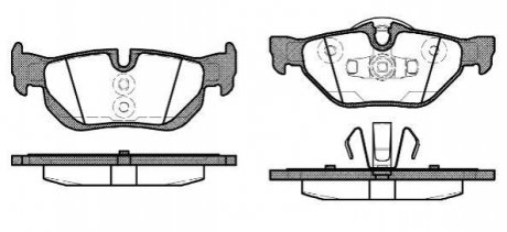 P10453.10 WOKING Колодки тормозные дисковые задние Bmw 1 2.0 06-12,Bmw 1 2.0 07-13,Bmw 1 2.0 08-13 (P10453.10) WOKING