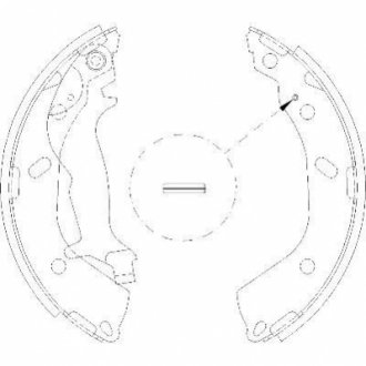 Z4193.00 WOKING Колодки тормозные барабанные задние Hyundai Getz 1.1 02-10,Hyundai Getz 1.3 02-10 (Z4193.00) WOKING