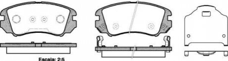 P8533.22 WOKING Колодки тормозные дисковые передние Hyundai Nf v 2.0 05-10,Hyundai Nf v 3.3 05-10 (P8533.22) WOKING