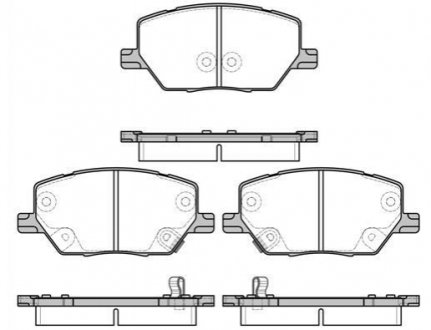 P17403.02 WOKING Колодки тормозные дисковые передние Jeep Renegade 1.4 14-,Jeep Renegade 1.6 14- (P17403.02) WOKING