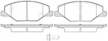 P14533.00 WOKING Колодки тормозные дисковые передние Skoda Fabia 1.2 06-14,Skoda Fabia 1.4 06-14 (P14533.00) WOKING