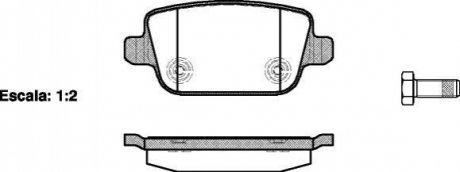 P13563.00 WOKING Колодки тормозные дисковые задние Ford Focus ii 2.5 04-12,Ford Galaxy 1.6 06-15 (P13563.00) WOKING