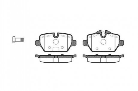 P10323.00 WOKING Гальмівні колодки зад. BMW 3(E90)/1(E81) 04-13 (TRW)