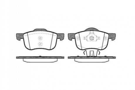 P6133.00 WOKING Колодки тормозные дисковые передние Volvo S60 i 2.0 00-10,Volvo S60 i 2.3 00-10 (P6133.00) WOKING