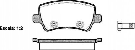 P13363.00 WOKING Колодки тормозные дисковые задние Ford Galaxy 1.6 06-15,Ford Galaxy 1.8 06-15 (P13363.00) WOKING