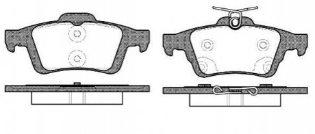 P9423.70 WOKING Колодки тормозные дисковые задние Ford C-max ii 1.0 10-,Ford C-max ii 1.6 10- (P9423.70) WOKING