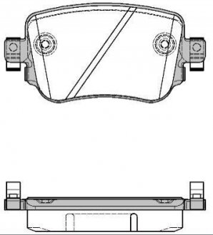 P14493.08 WOKING Колодки тормозные дисковые задние Audi A1 2.0 10-,Audi A1 sportback 2.0 11- (P14493.08) WOKING