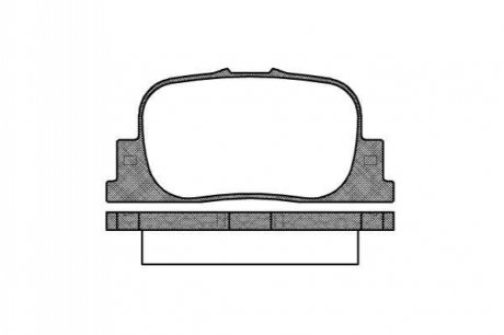 P9013.00 WOKING Колодки тормозные дисковые задние Geely Vision 1.5 05-,Lifan Solano 1.5 08- (P9013.00) WOKING