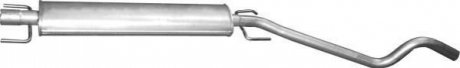 17.303 Polmostrow Резонатор (средняя часть) алюминизированная сталь Opel Astra H 1.6i, 1.8i (17.303) Polmostrow
