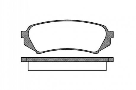 P6063.00 WOKING Колодки тормозные дисковые задние Lexus Rx (mhu3_, gsu3_, mcu3_) 3.0 03-08 (P6063.00) WOKING