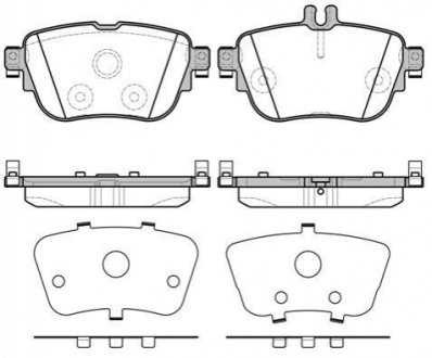 P17993.00 WOKING Колодки тормозные дисковые задние Mercedes-benz E-class (w213) 2.0 16- (P17993.00) WOKING