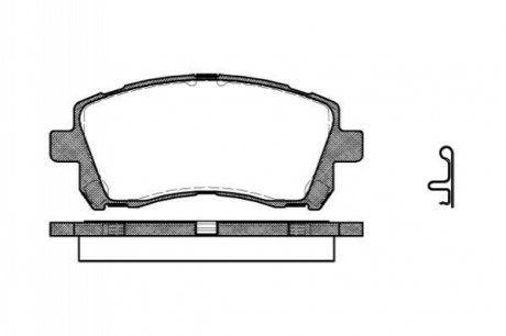 P7553.02 WOKING Колодки тормозные дисковые передні Subaru Outback (bl, bp) 2.5 03-10 (P7553.02) WOKING