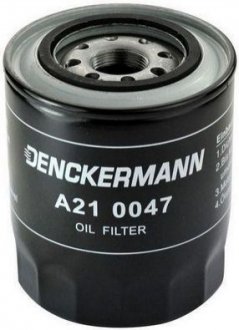 A210047 Denckermann  Фильтр масляный MITSUBISHI DIESEL 86-, HYUNDAI H100 2.5D 94- (пр-во DENCKERMANN)
