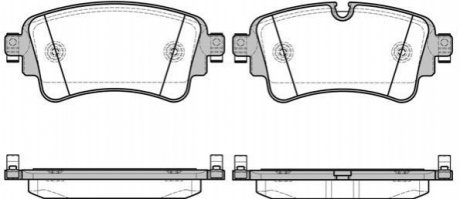 P17693.08 WOKING Колодки тормозные дисковые задние Audi Q7 3.0 15- (P17693.08) WOKING