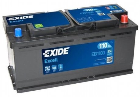 EB1100 Exide АКБ 6СТ-110 R+ (пт850) (необслуж)(392х175х190) EXCELL Exide