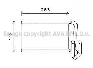 KA6169 AVA Cooling Systems Радиатор отопителя салона (KA6169) AVA