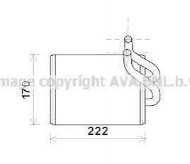 KA6170 AVA Cooling Systems Радиатор отопителя салона Kia Sorento I