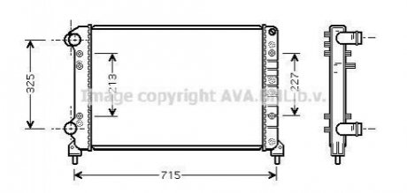 FTA2262 AVA Cooling Systems Радиатор охлаждения двигателя (FTA2262) AVA