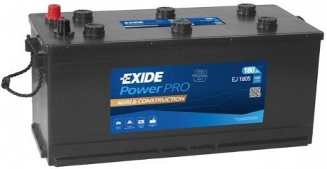 EJ1805 Exide АКБ 6СТ-185 Тип3 Euro (пт 1150) Exide POWER PRO AGRI