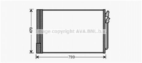 BWA5370D AVA Cooling Systems Конденсор кондиціонера BMW F07/F10/F01 5/7 10- (Ava)