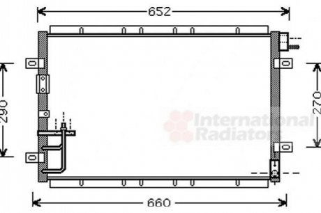 83005030 Van Wezel Конденсор кондиціонера SORENTO ALL 02- (Van Wezel)