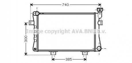 LA2015 AVA Cooling Systems Радіатори вод. охолодж. ВАЗ 21213 (вир-во AVA)