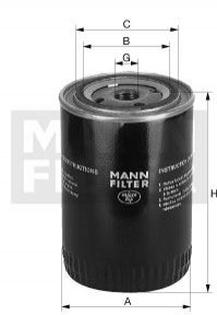 W11102/16(8) MANN Фильтр масляный Industrie W11102/16(8)(MANN)
