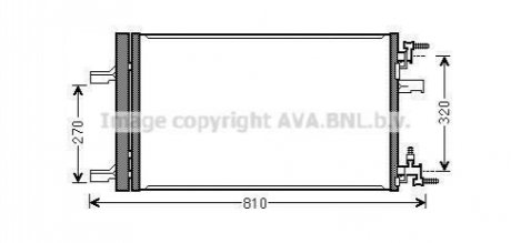 OLA5499D AVA Cooling Systems Радиатор кондиционера (OLA5499D) AVA