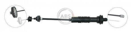 K27620 A.B.S  Трос зчеплення PEUGEOT 206 (вир-во ABS)