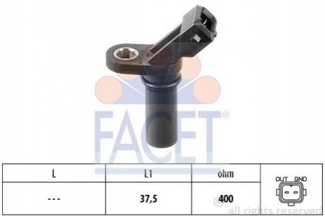 9.0188 Facet  Датчик оборотов коленвала Ford Transit 2.0-2.3 i (94-) (9.0188) Facet